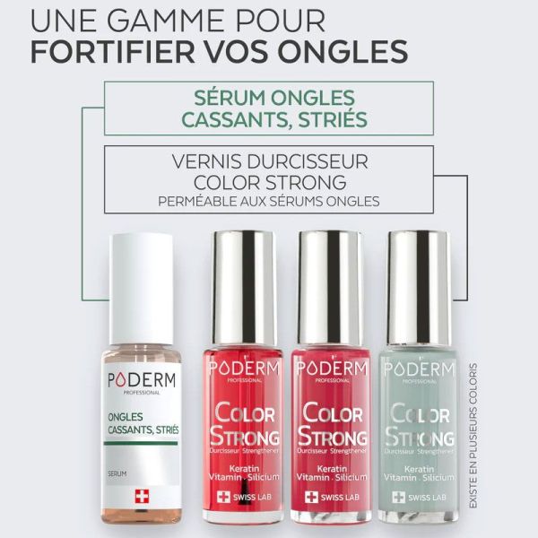 Color Strong Vernis à ongles durcisseur - couleur Rouge Rose (8 ml)