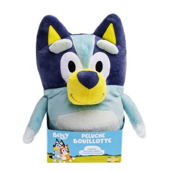 Pelucho Bouillotte sèche peluche Bluey aux grains de blé et fleurs de lavande