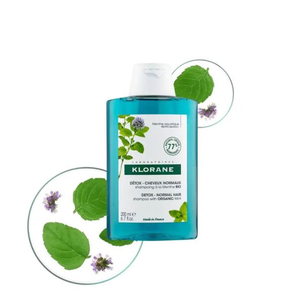 Shampoing Détox à la Menthe Aquatique Bio (200 ml)
