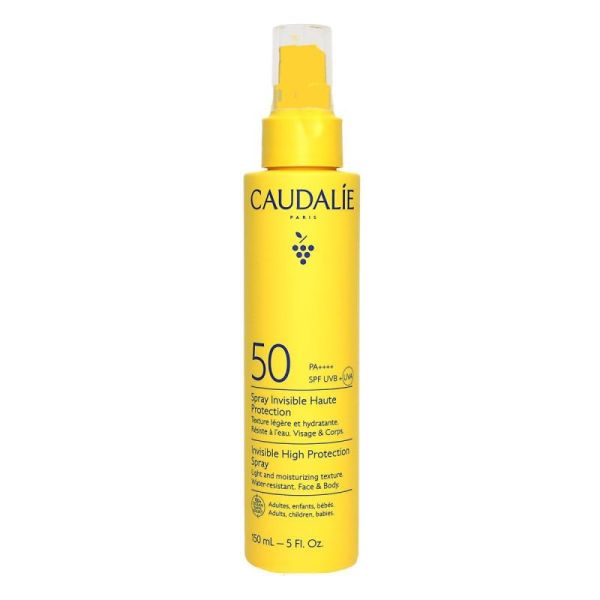 Vinosun Protect Spray Invisible Haute Protection SPF50 anti-oxydant, adultes & enfants (150 ml)
