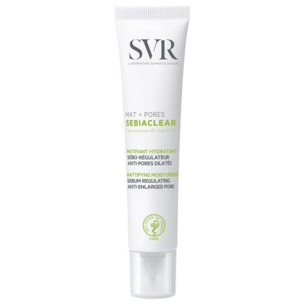 SVR Sebiaclear Mat + Pores matifiant hydratant sébo-régulateur anti-pores dilatées (40 ml)
