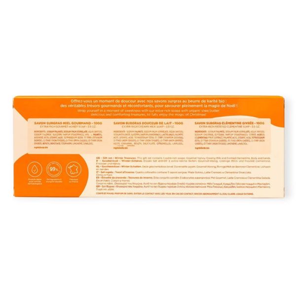 MKL Green Nature Coffret Trésors d'Hiver 2026 édition limitée (3 savons surgras de 100 g)