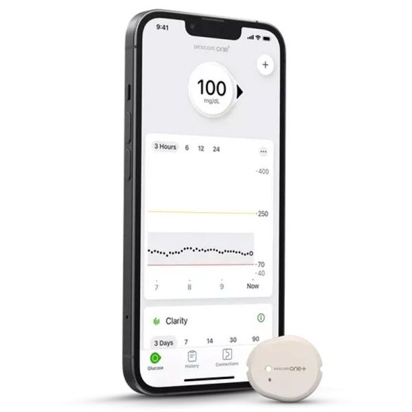 Dexcom One+ Capteur de glycémie connecté surveillance continue (x1)