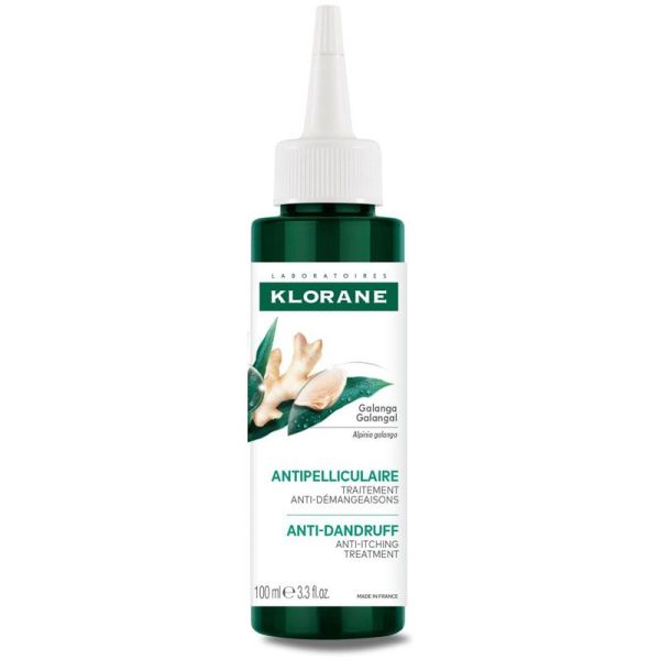 Klorane Traitement Antipelliculaire Anti-démangeaisons au Galanga médicinal (100 ml)