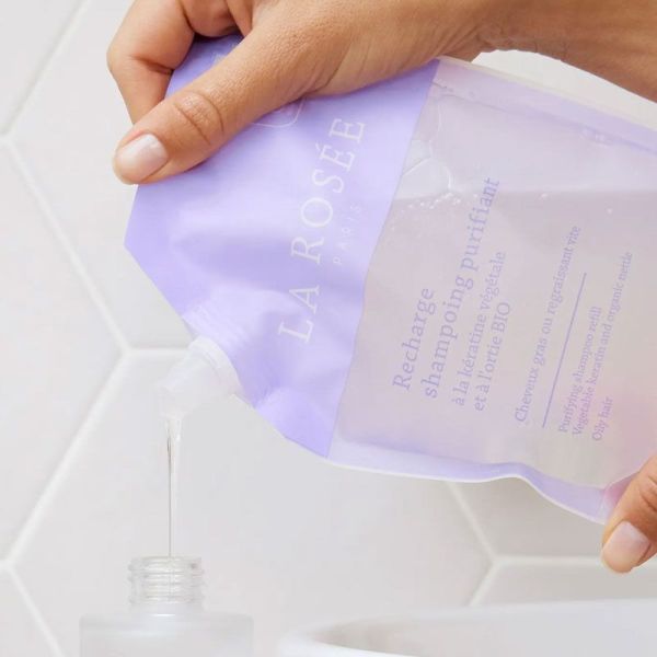 La Rosée Recharge pour Shampoing Purifiant kératine végétale & ortie bio (400 ml)