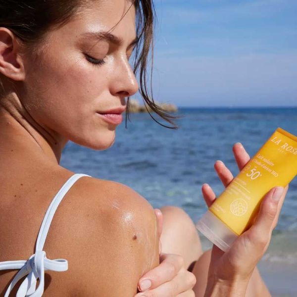 La Rosée Lait Solaire SPF 50+ à l'huile d'abricot bio (150 ml)