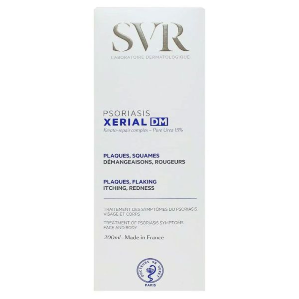 Xerial DM Psoriasis traitement des symptômes du psoriasis, visage & corps (200 ml)