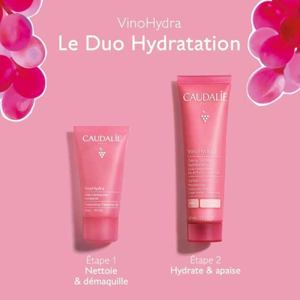 Coffret Vinohydra Duo Hydratation Noël 2025 édition limitée (Crème sorbet & Gelée nettoyante)