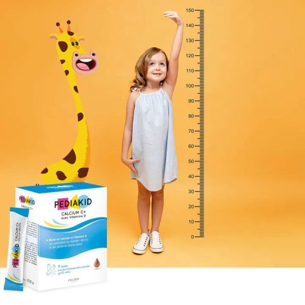 Pediakid Calcium C+ avec Vitamine D (14 sticks)
