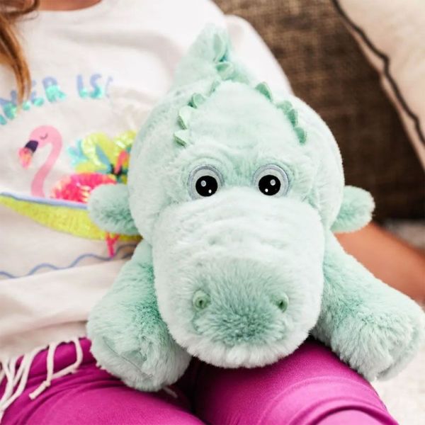 Pelucho Bouillotte sèche peluche Crocodile aux grains de blé et fleurs de lavande