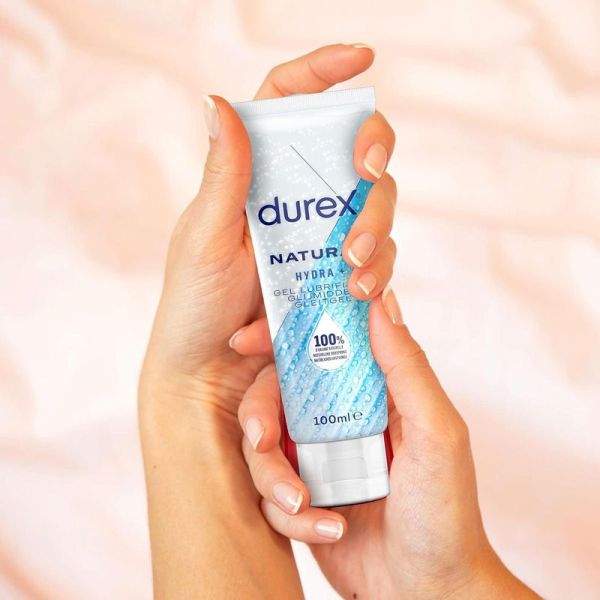 Durex Gel Lubrifiant Natural Hydra+ à l'Acide Hyaluronique (100 ml)