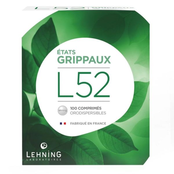 Lehning L52 États grippaux (100 comprimés orodispersibles)