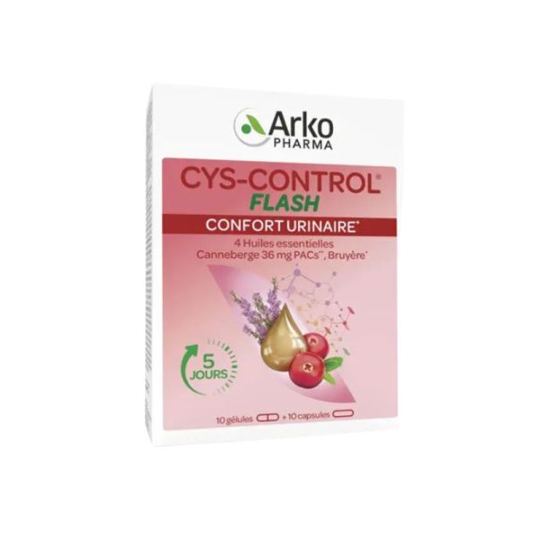 Cys-Control Flash Confort Urinaire Bruyère 20 Gélules