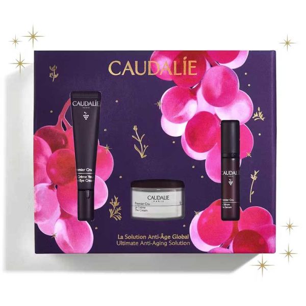 Caudalie Coffret Premier Cru Yeux Noel 2025 (Crème Yeux + Sérum anti-âge + Crème anti-âge)