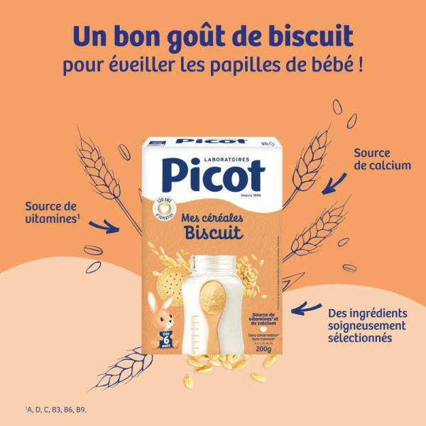 Picot Mes Céréales Biscuit dès 6 mois (200 g)