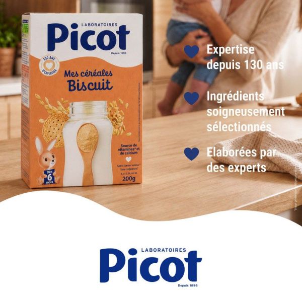 Picot Mes Céréales Biscuit dès 6 mois (200 g)
