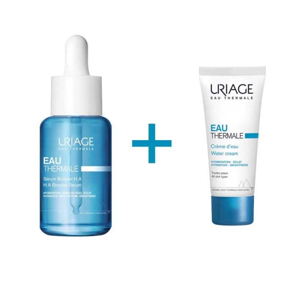 Uriage Duo Repulpant Sérum Booster H.A. (30 ml) + Crème d'Eau (15 ml) offerte