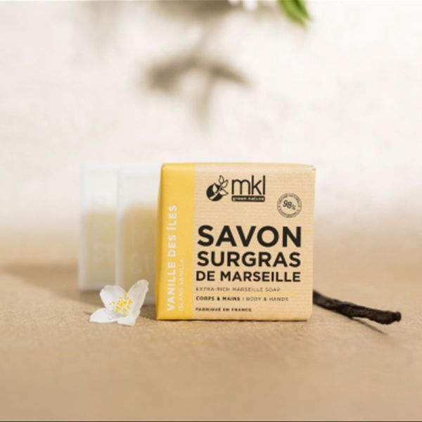 MKL Green Nature Savon de Marseille Surgras - Vanille des Îles (100 g)