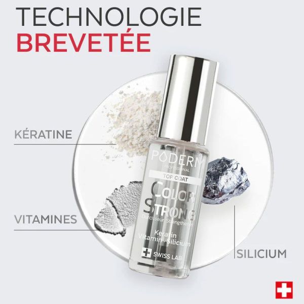 Poderm Professionnal Top Coat vernis durcisseur (8 ml)