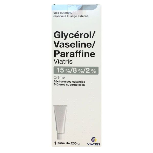 Glycérol Vaseline Paraffine Crème 250G viatris