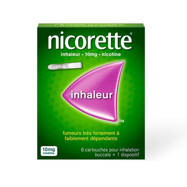 Nicorette Inhaleur solution de sevrage tabagique (6 cartouches + 1 dispositif))