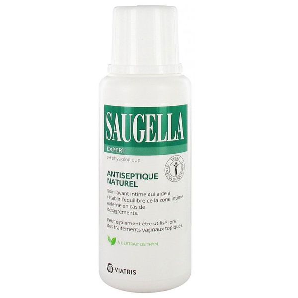 Saugella Antiseptique Naturel solution lavante à l'extrait de thym (250 ml)