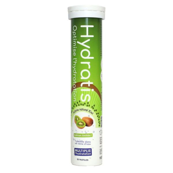 Hydratis Pastilles Effervescentes Hydratation Saveur Kiwi édition limitée (x20)