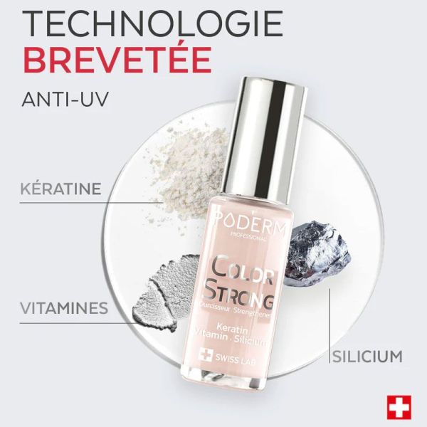 Color Strong Vernis à ongles durcisseur - couleur Rose Poudré (8 ml)