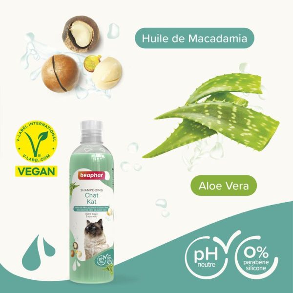 Beaphar Essentiel Shampoing extra-doux pour chat (250 ml)