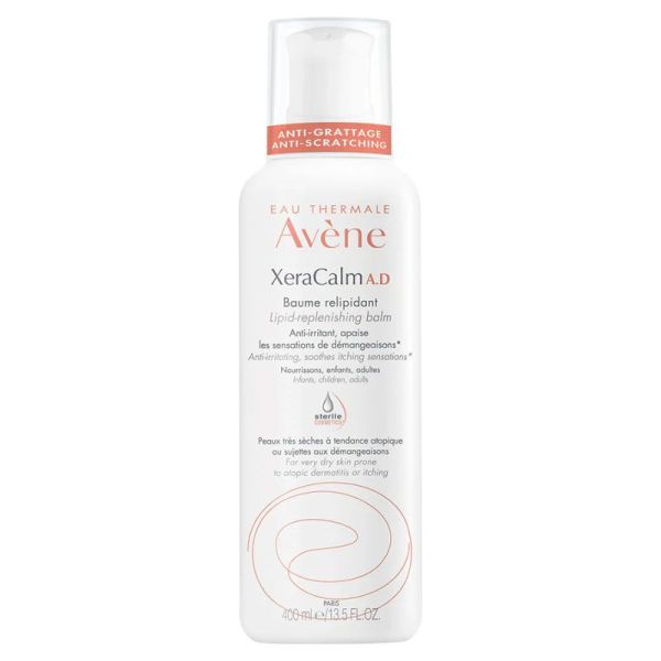 Avène Xeracalm A.D Baume Relipidant anti-irritant, apaise les démangeaisons (400 ml)
