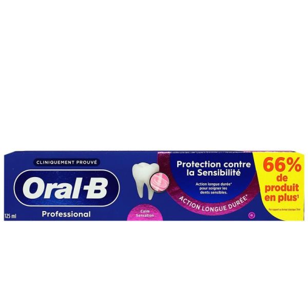 Oral-B Professional Dentifirice Protection contre la sensibilité dents sensibles (125 ml)