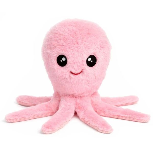 Pelucho Bouillotte sèche déhoussable peluche Pieuvre aux grains de blé et fleurs de lavande