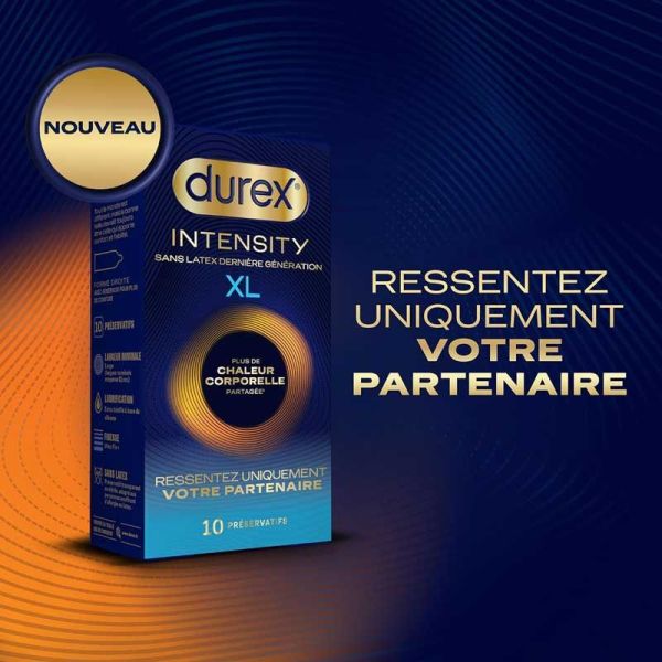 Durex Intensity XL préservatifs sans latex (x10)