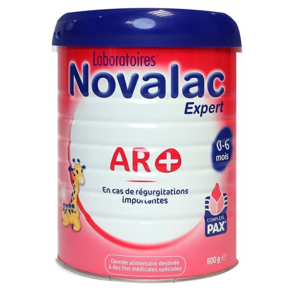 Novalac AR+ lait en poudre bébé 0-6 mois régurgitations importantes (800 g)