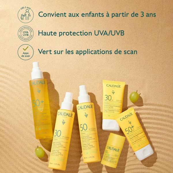 Vinosun Protect Creme Solaire très haute protection SPF50+ invisible, anti-rides (50 ml)