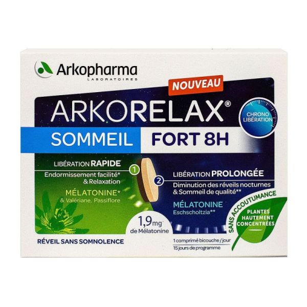 Arkorelax Sommeil Fort 8H Cpr 15