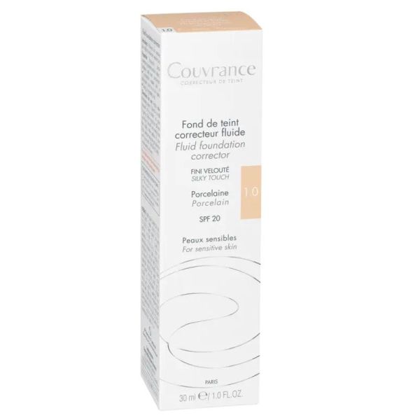 Avène Couvrance Fond de teint correcteur fluide teinte Porcelaine 1.0 (30 ml)
