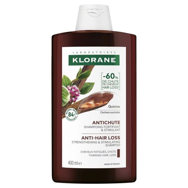 Klorane Shampoing fortifiant et stimulant à la Quinine et à l'Edelweiss (400 ml)