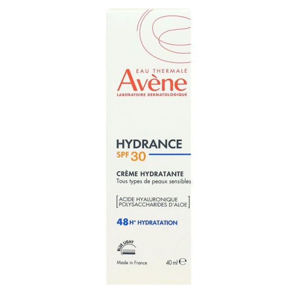 Avène Hydrance SPF 30 Crème hydratante 48h tous types de peaux sensibles (40 ml)