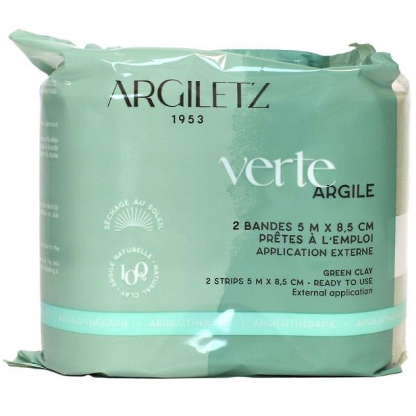 Argiletz Bandes d'argile verte biodégradables 5 m x 8.5 cm (x2)