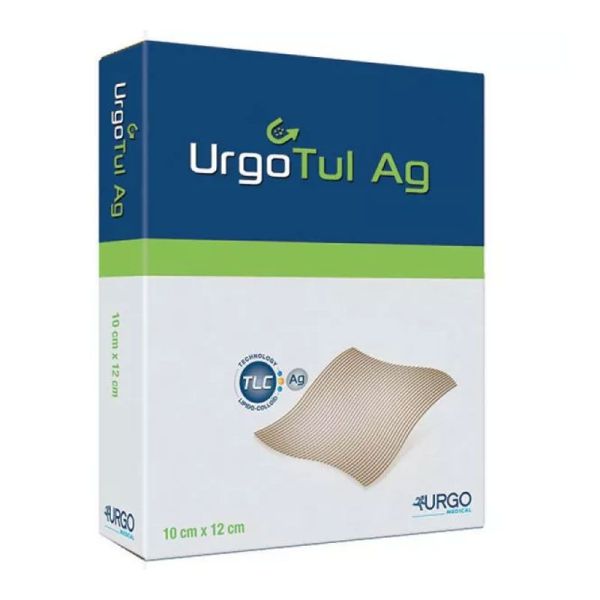 UrgoTul Ag pansements non adhésif imprégné TLC et sels d'argent 10x12 cm (x16)