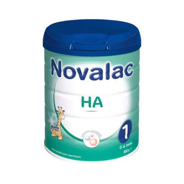 Novalac HA 1 Lait en poudre hypoallergénique bébé 1er âge 0-6 mois (800 g)