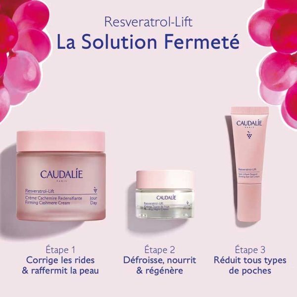 Coffret Resveratrol-Lift Noël 2025 Crème Cachemire, Crème Tisane de Nuit, Soin Liftant Regard