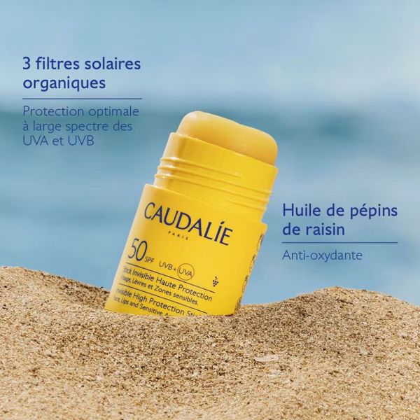 Caudalie Stick solaire invisible haute protection SPF50 (15 g)