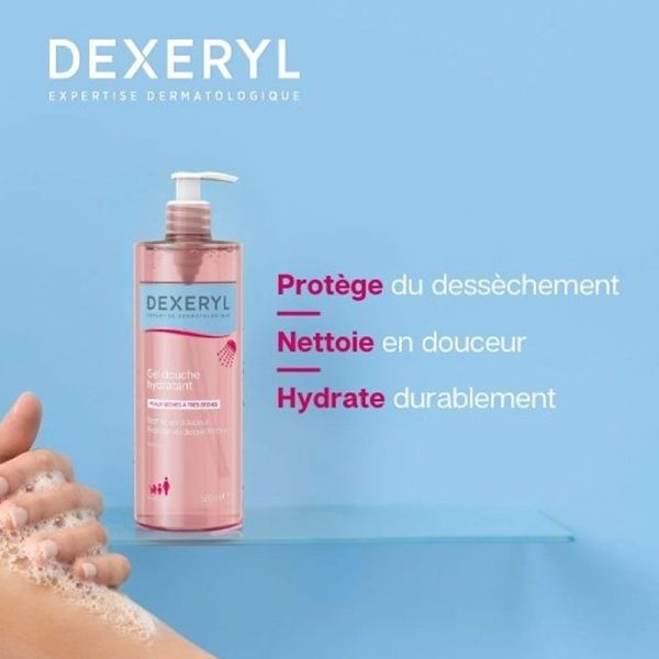 Dexeryl Gel-Douche Hydratant Apaisant (500 ml)
