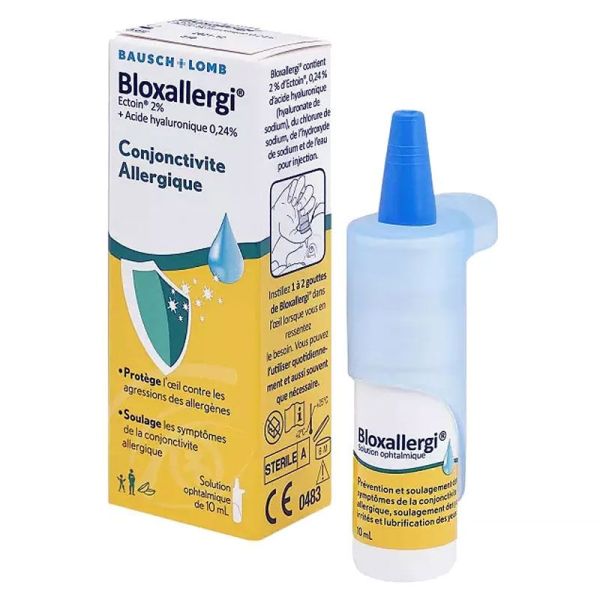 Bloxallergi Solution Ophtalmique Conjonctivite Allergique protège et soulage (10 ml)