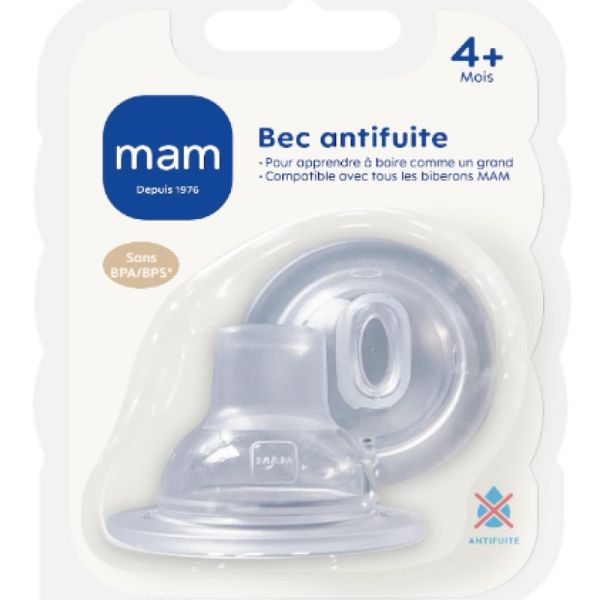 MAM Tétine Bec Anti-Fuite 4+ mois (x2)