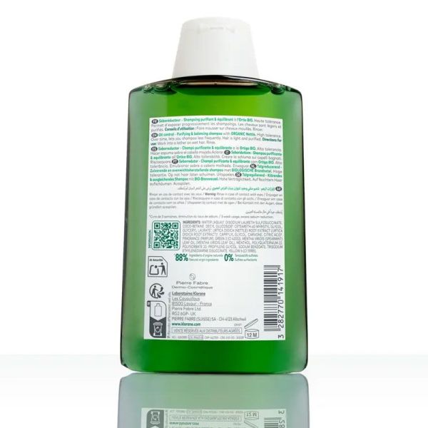 Séboréducteur Shampoing purifiant & équilibrant à l'Ortie médicinale (200 ml)