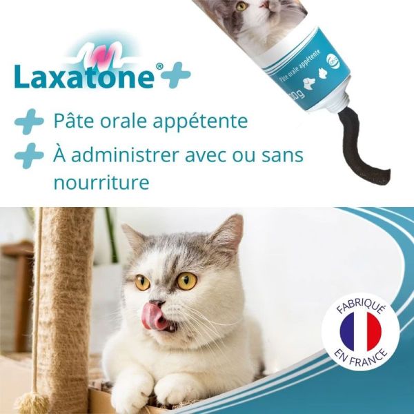 Laxatone + Pâte orale transit intestinal, boules de poils chats & chiens (100 g)