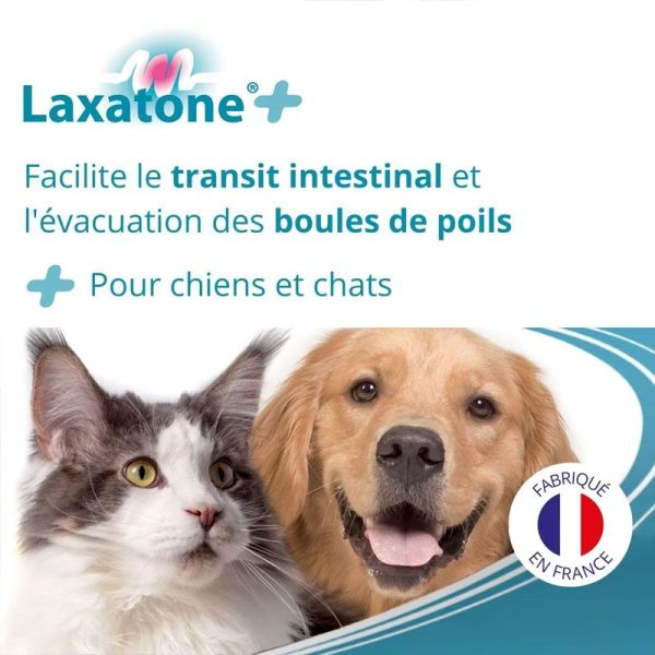 Laxatone + Pâte orale transit intestinal, boules de poils chats & chiens (100 g)